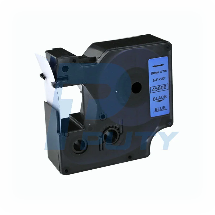 Высокого качества совместимый D1 45806 19 мм черный на Blue Label лента для чайник Dymo Этикетки