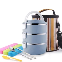304 нержавеющая сталь тепловой Ланчбокс посуда набор Китай японский стиль контейнер для хранения еды Портативный Bento ланч боксы дети