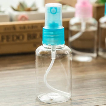 

HOT Selling 5pcs 50ML Perfume Transparent Mini Atomizer Empty Plastic Spray Bottle