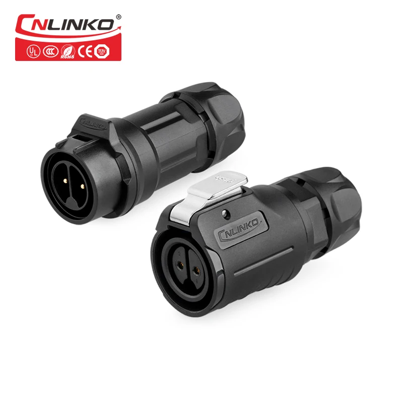 IP67 2 pin led connector manufacturer high voltage dc jack power cable