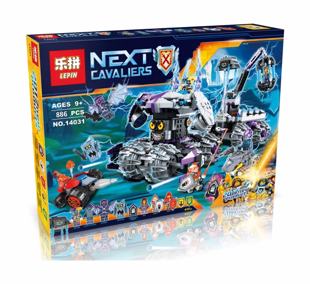 

Lepin 14031 Nexus Knights Building Blocks set Jestro's Monstrous Monster Vehicle Kids bricks toys compatible 70352