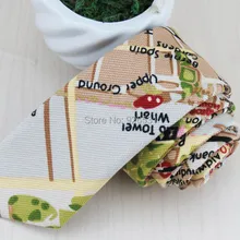 Мужской индивидуальный Бежевый галстук, городской цвет, Рисунок карты, корейский стиль, узкий галстук