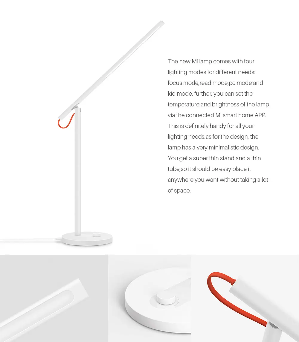 Xiaomi Mijia LED Smart Desk Lamp Table Lamps Desklight Eye protection 4 Lighting Modes App Control of Smart Phone (2)