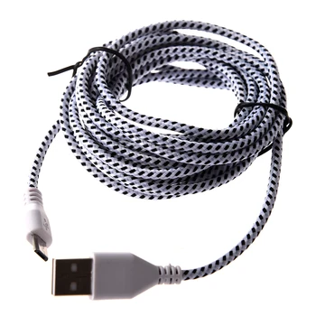 

HFES 3M Braided Fabric Micro USB Data&Sync Charger Cable Cord White