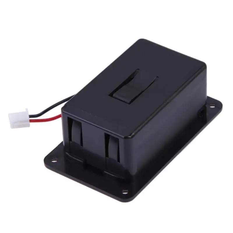 

1pc 9V Battery Holder Box Case Cover Holders For Guitar Bass Pickup Black Musical Instruments Guitar Part Accessory