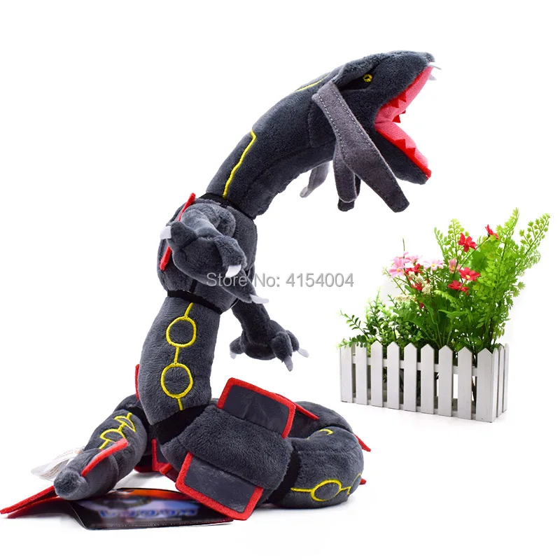 4 стиля Мега Rayquaza черный Rayquaza животных плюшевые Peluche кукла со скелетом мягкая горячая игрушка Рождественский подарок для детей