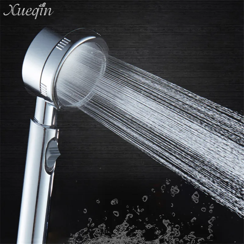 

Mrosaa Handheld Shower Head Bath Sprayer ABS + Stainless Steel Switch SPA Pressurize Filtered Chrome Bathroom Showerhead