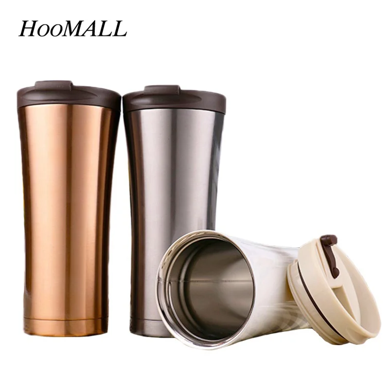Hoomall 500ml Stainless Steel Thermos Car Coffee Thermo Mug Insulated