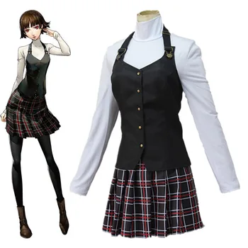 

Persona5 Persona 5 P5 Cosplay Costume Queen Makoto Niijima Cosplay Costume School Uniform Halloween Carnival Party Dress