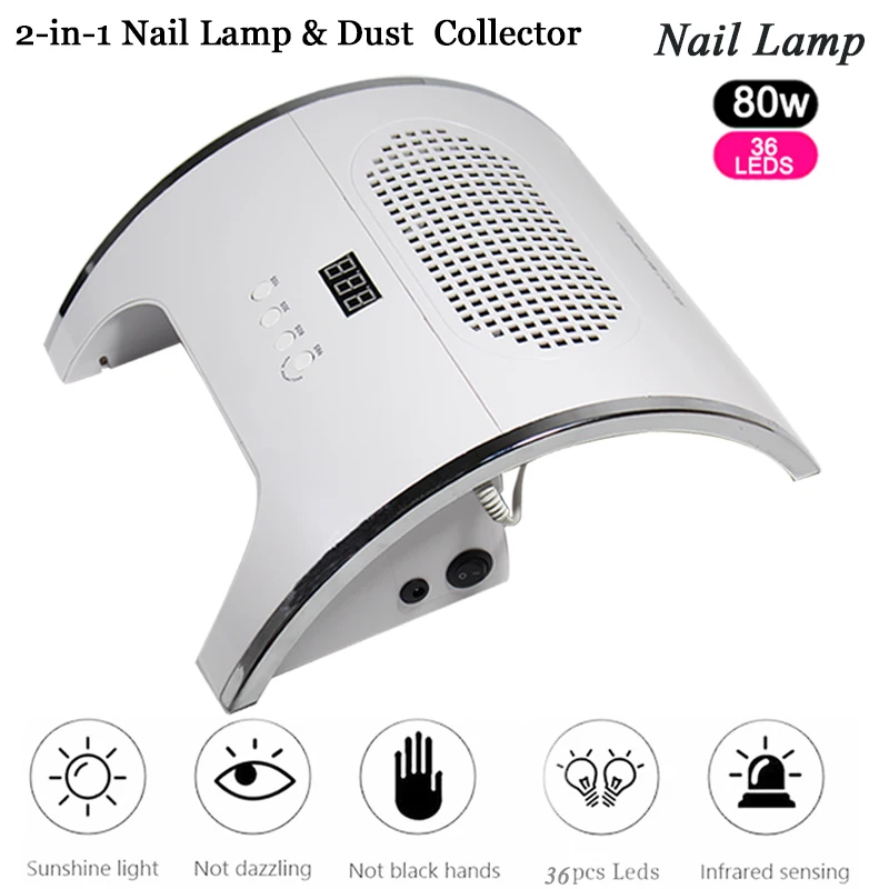 

Nail lamp 90/80/36W UV Machine Gel UV Lamp LED Nail Dryers Automatic Sensor LCD Display Time for Gel Cure Polish Nail Art Tool