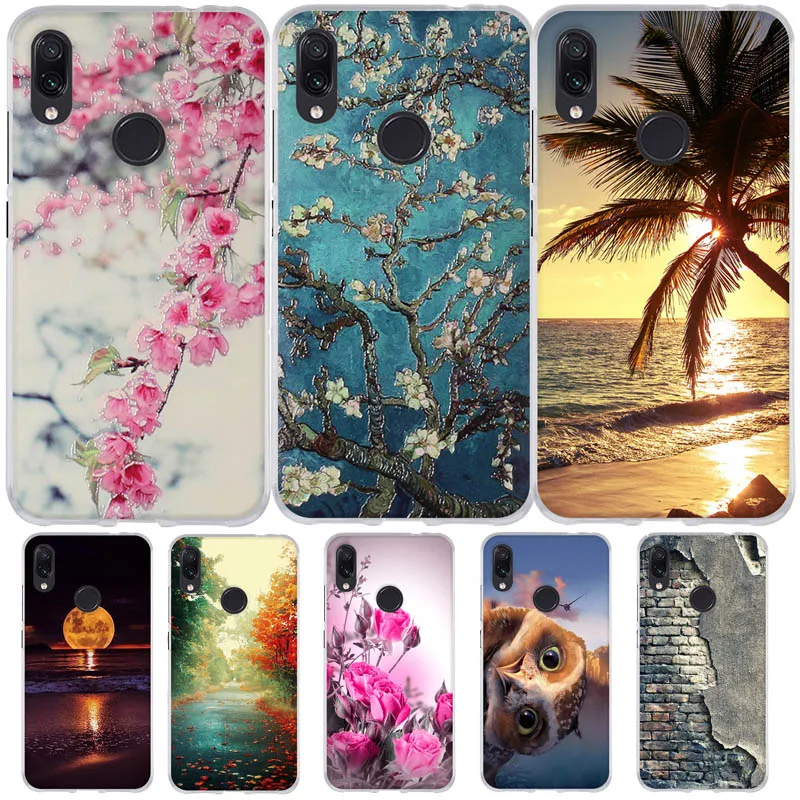 

For Xiaomi Redmi Note 7 Case Phone Back Cover For Note 7 Pro Capa Soft TPU Silicone Cases Bags For xiaomi redmi note7 pro Cover