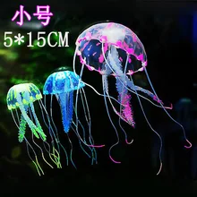 Аквариумные Ландшафтные украшения флуоресцентная труба имитация медуз аквариум золотая рыбка ландшафтный дизайн