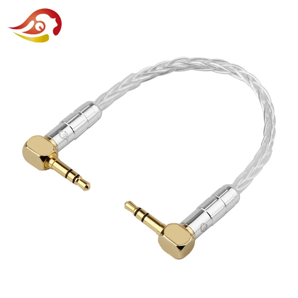 QYFANG AUX Cable Jack 3 5mm Audio Cable Flexible Speaker Line Headphone Car Male to Male Braided Wire Aux Cord Gold Plated Plug
