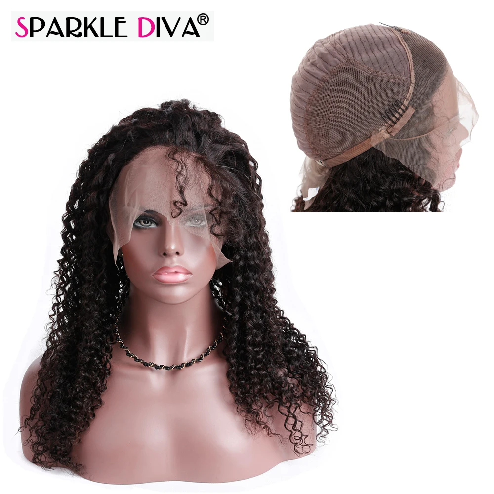 Buy Sparkle Diva Indian Remy Kinky Curly Lace Front