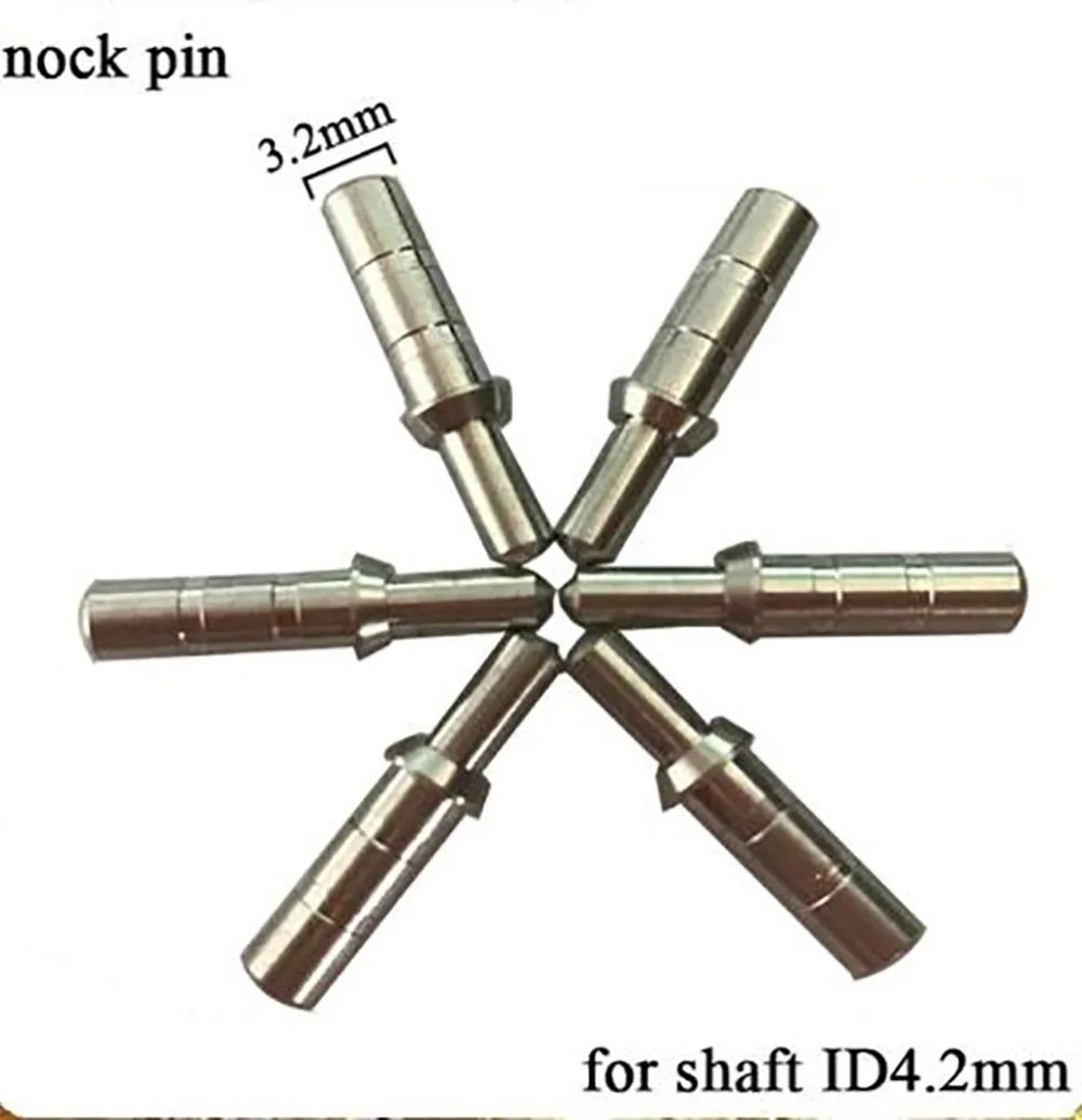 Охота стрельба из лука болты алюминиевый Nock Pin Fit стрелка идентификатор вала 3,2 мм 4,2 мм 6,2 мм соединение для рекурсивного лука арбалета стрелы
