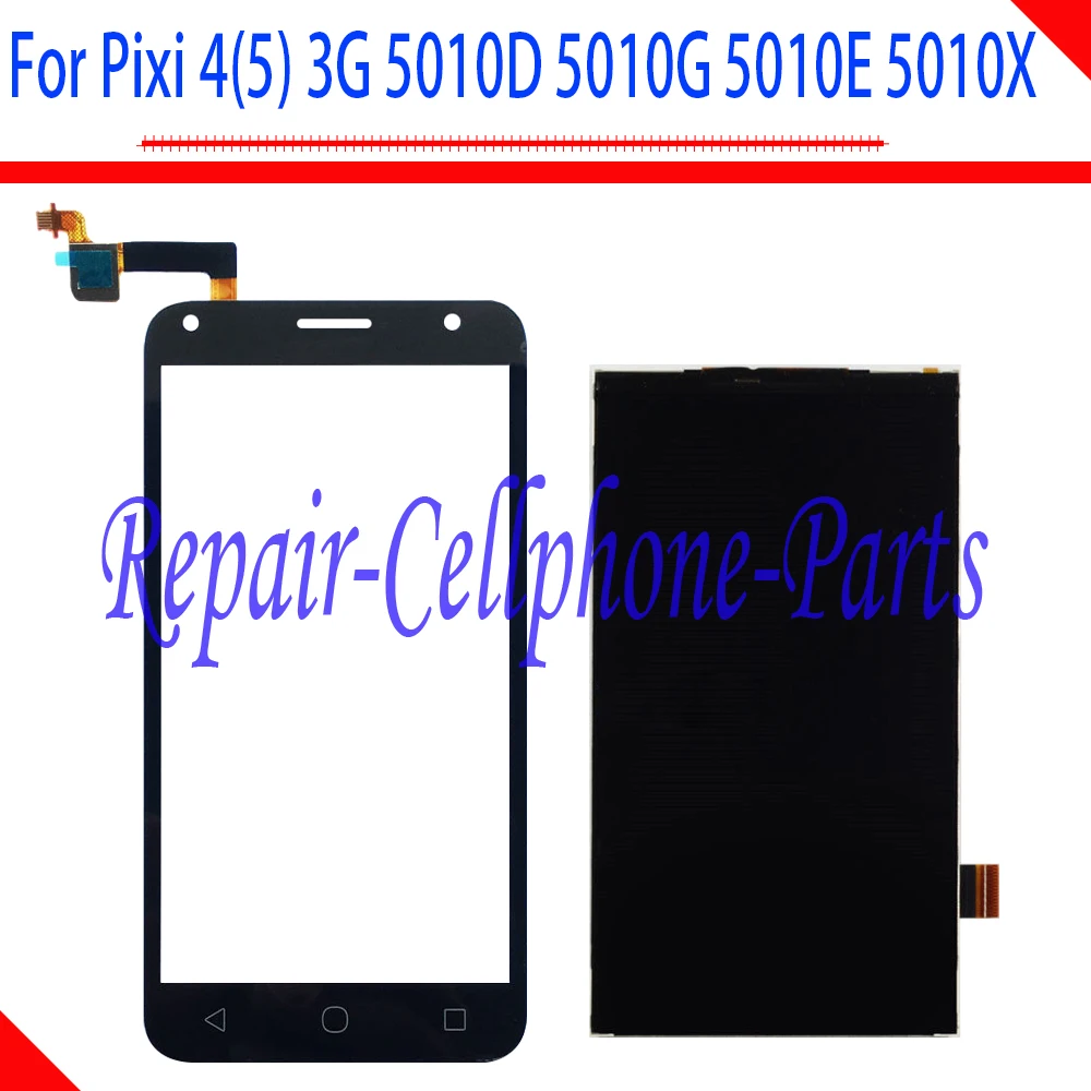 New Touch Screen Digitizer + LCD Display For Alcatel Pixi 4 (5) 3G 5010D 5010E 5010G 5010S 5010X Tracking Number | Мобильные