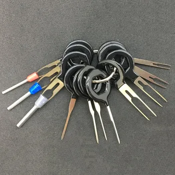 

11pcs Car Terminal Removal Tool Kit Harness Wiring Crimp Connector Extractor Puller Release Pin Unlock Tool Picker Car styling