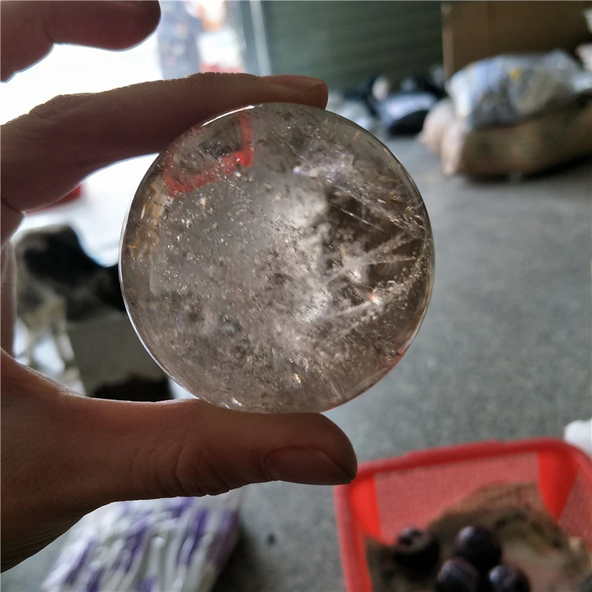 50 мм природный дымчатый кварцевый хрустальный шар Рождественский Хрустальный sphere елочные украшения