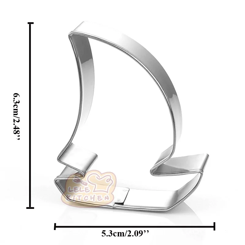 Транспорт лодка автомобиль самолет из нержавеющей стали Формочки для печенья Детские вечерние формы для помадки, пирога, печенья - Цвет: boat