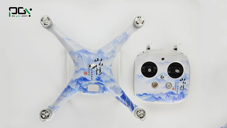 PGY DJI Phantom 4 Accessories Skin Stickers Decals 3M PVC Phantom 4 Waterproof Quadcopter Drone Parts Multiple Style