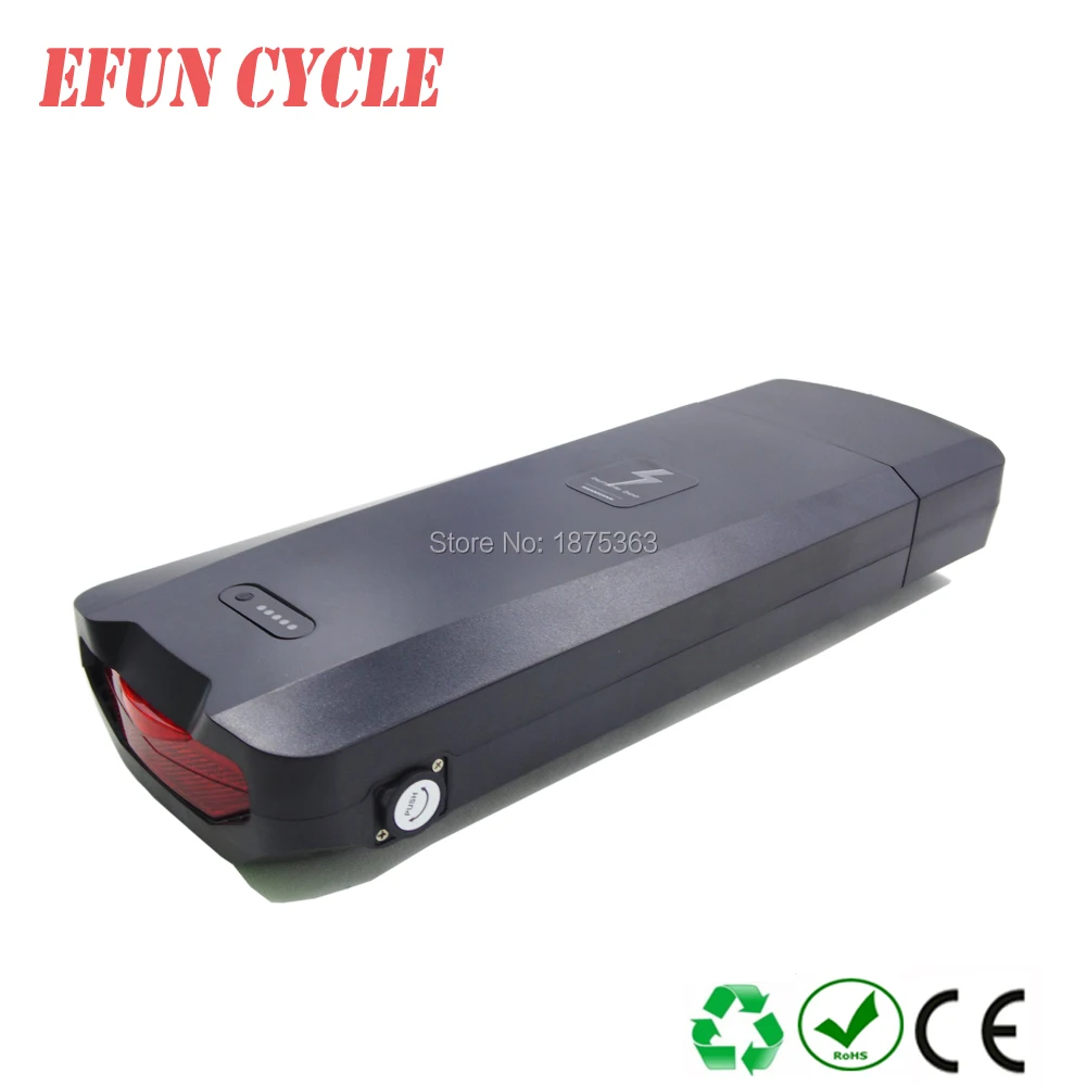 

Rear rack ebike battery 52V 21Ah high voltage Li-ion battery pack for fat tire ebike compitable with BBSHD mid drive motor