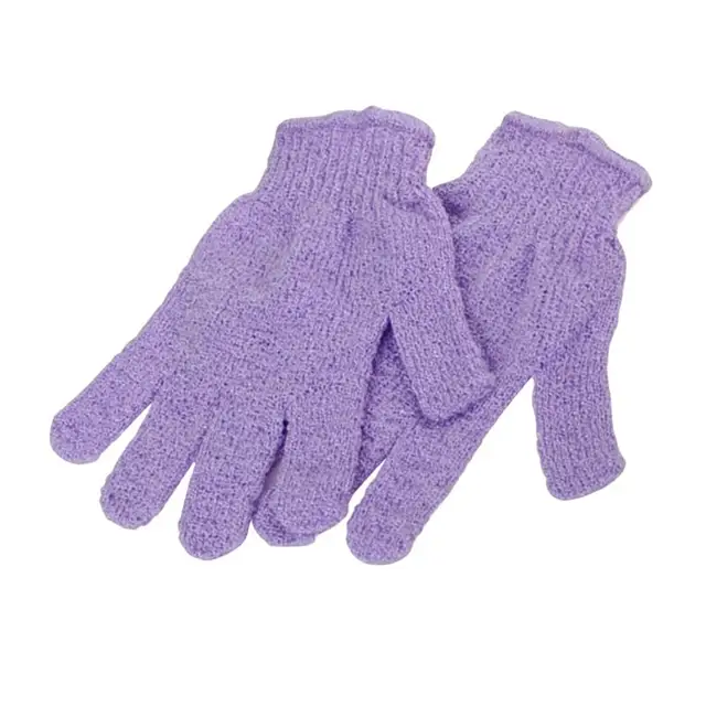 Best Offers  2pcs  Bath Body Shower Exfoliating Gloves (Random Color)