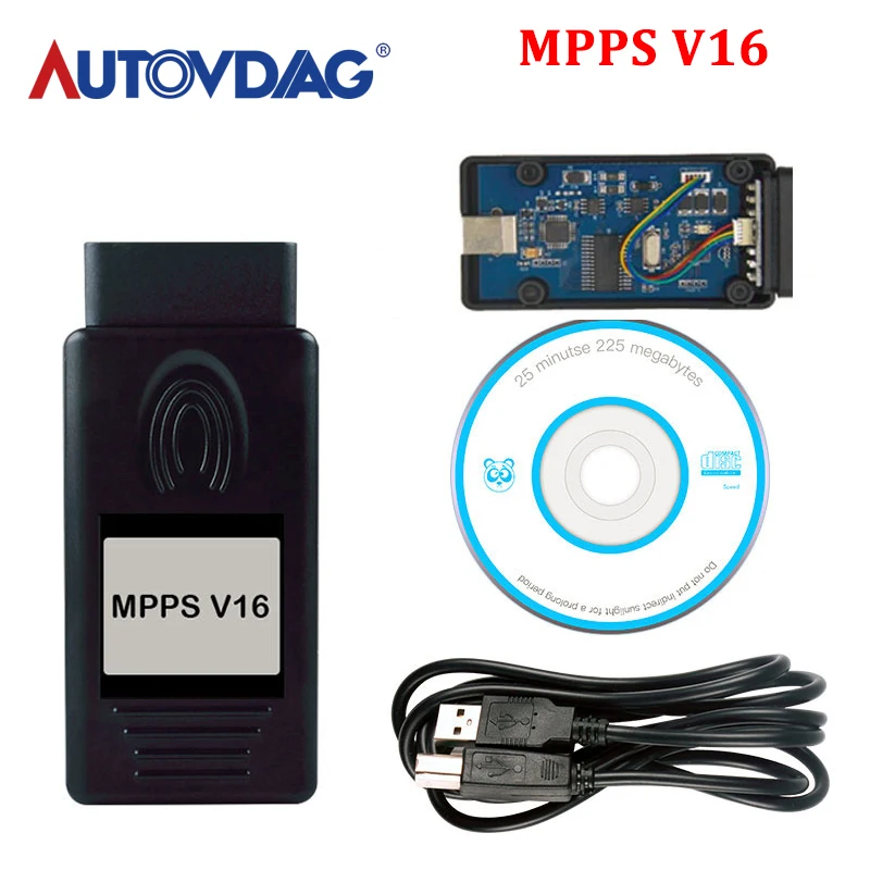 Инструмент для чип тюнинга MPPS V16 ECU EDC15 EDC16 EDC17 Inkl Checksum SMPS 16 CAN Flasher Remap Cable|Считыватели