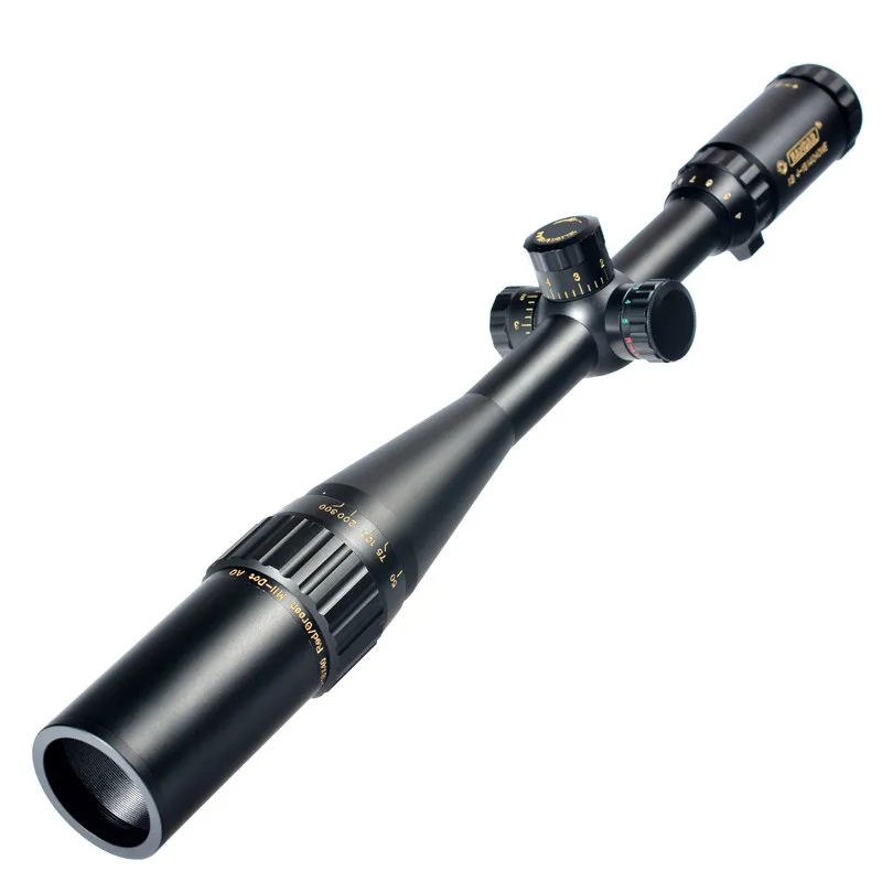 Kandar Gold Edition Aome Vidro Gravado Mil-dot Retículo Bloqueio Riflescope Caça Rifle Escopo Visão Óptica Tática 4-16x40 15 Cheap Lunetas Riflescopes