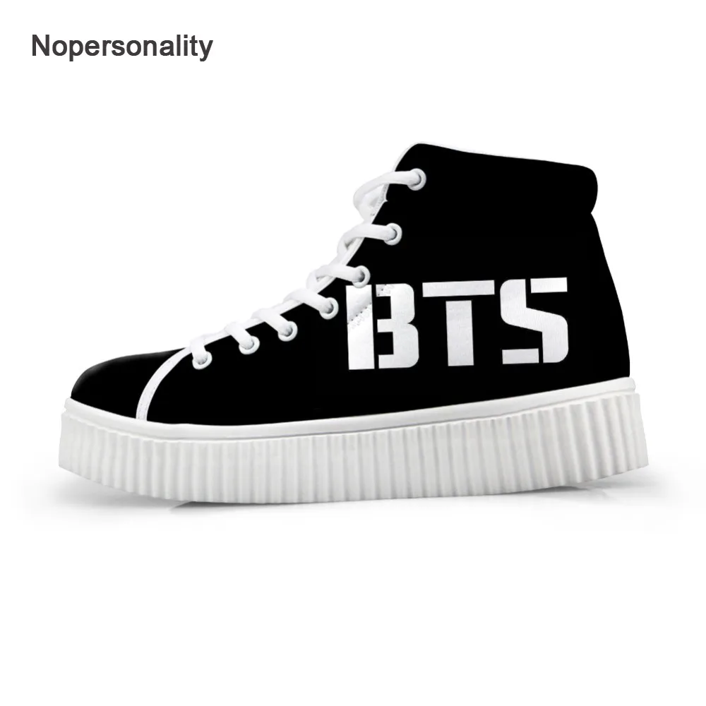 

Nopersonality High Top Kpop BTS Creepers for Women Casual Women Platform Shoes Comfortable Ladies Flat Creeper Shoes Plus 41
