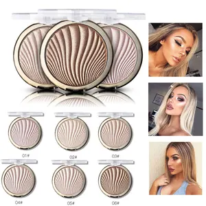 Мисс Роза Марка Макияж 6 цветов блеск хайлайтер бронзатор для лица Glow база составляют хайлайтер контурная палитра Золото Shimmer - изображение