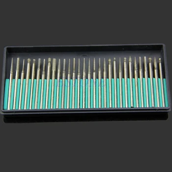 

30PCS Diamond Burr Drill Bits Kit For Carving Engraving Card Grinding Tool Set