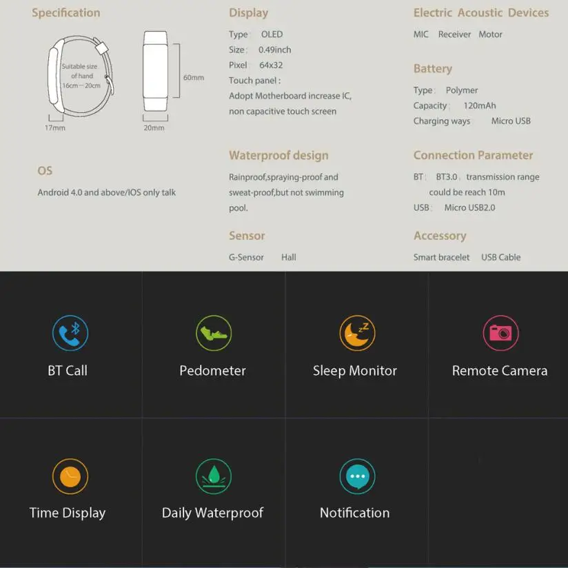 CARPRIE Wearable Devices Smart Watches Blood Oxygen Pressure Heart Rate Monitor Pedometer Smart Watch Bluetooth Earphone dec26