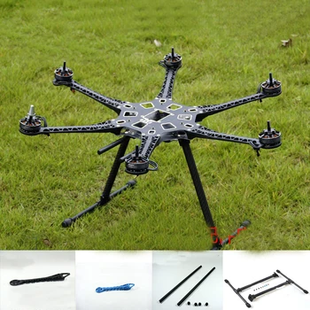 

Yuenhoang 1Set S500 Hexacopter Multicopter Frame Kit with Carbon Fiber Lading Gear+Arm+Gimbal Bracket+Carbon Tube Clamp for UAV