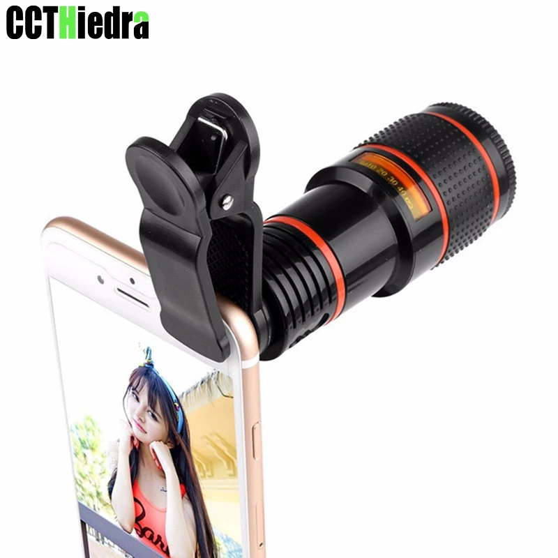 Goedkoop Universele Mobiele Telefoon Telescoop Voor iPhone 6 6 Plus Voor Samsung HTC Huawei Xiaomi 8X Optische Zoom Telescoop Camera Lens clip