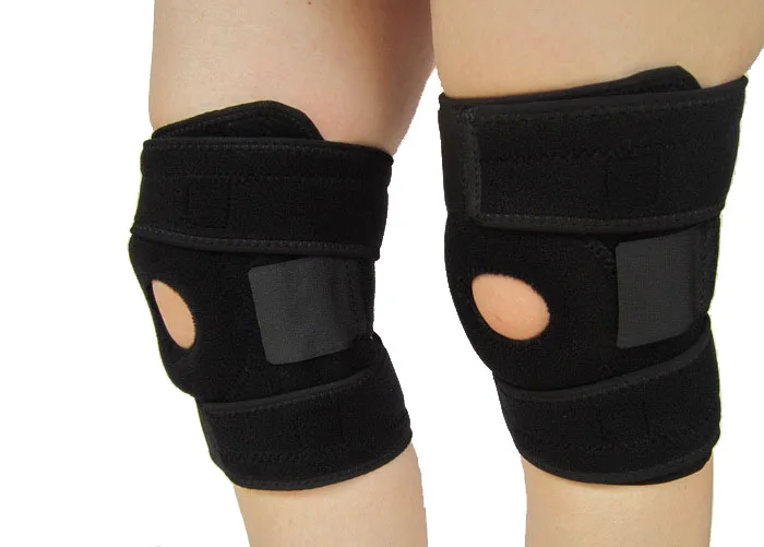 Из эластичного неопрена коленный фиксатор для колена Поддержка застежка Регулируемая повязка для колена регулируемый
