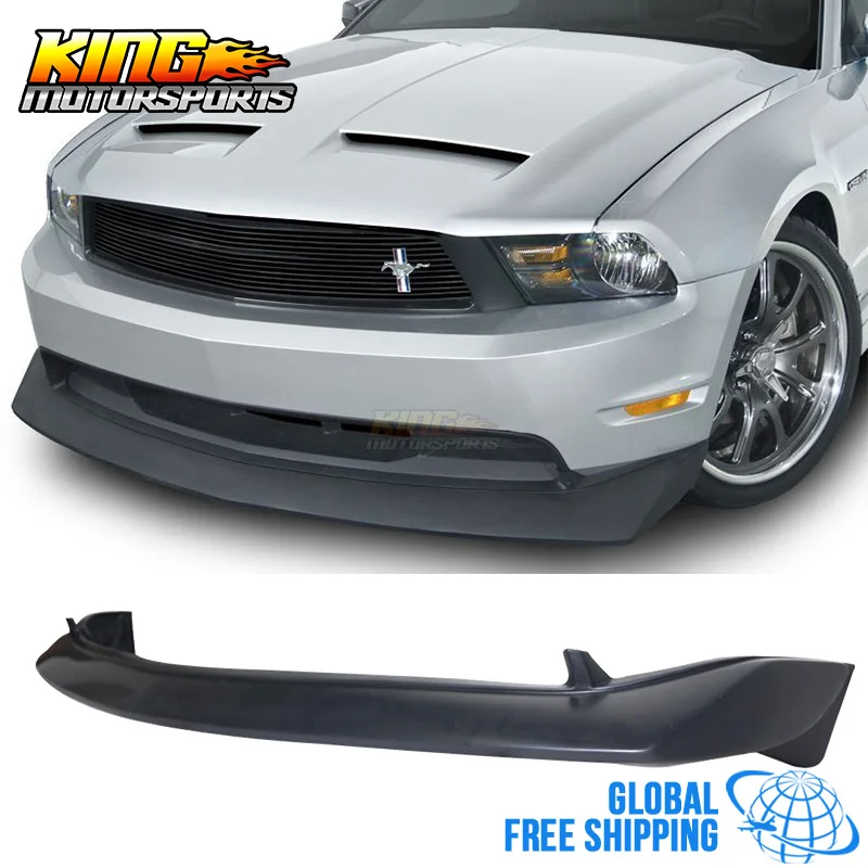 

Fits 10-12 Ford Mustang GT V8 B2 Style Coupe Type-B PU Front Bumper Lip Spoiler Unpainted Black Global Free Shipping Worldwide