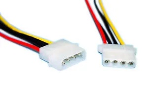 2pcs lot D type large 4P power extension cable IDE power cable IDE extension cords one