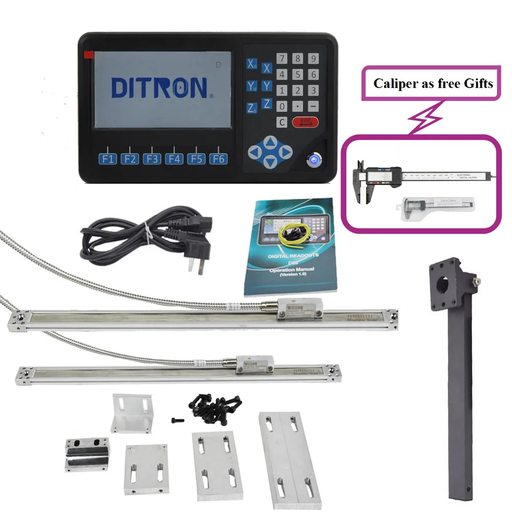 Magnetic Scale DRO 2 AXIS For Lathe Milling Machine 0 1000mm Travel magnetic-scale-dro-2-axis-for-lathe-milling-machine-0-1000mm-travel