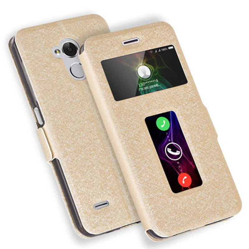 Open window leather case For ZTE Blade A2 Phone Case cover BV0720 capas shell BladeA2 flip back fundas | Мобильные телефоны и