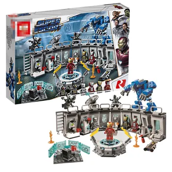 

583pcs Super Heroes Iron Man Hall of Armour Compatible Lepining 76125 Building Blocks Bricks Kids Toys Christmas Gift