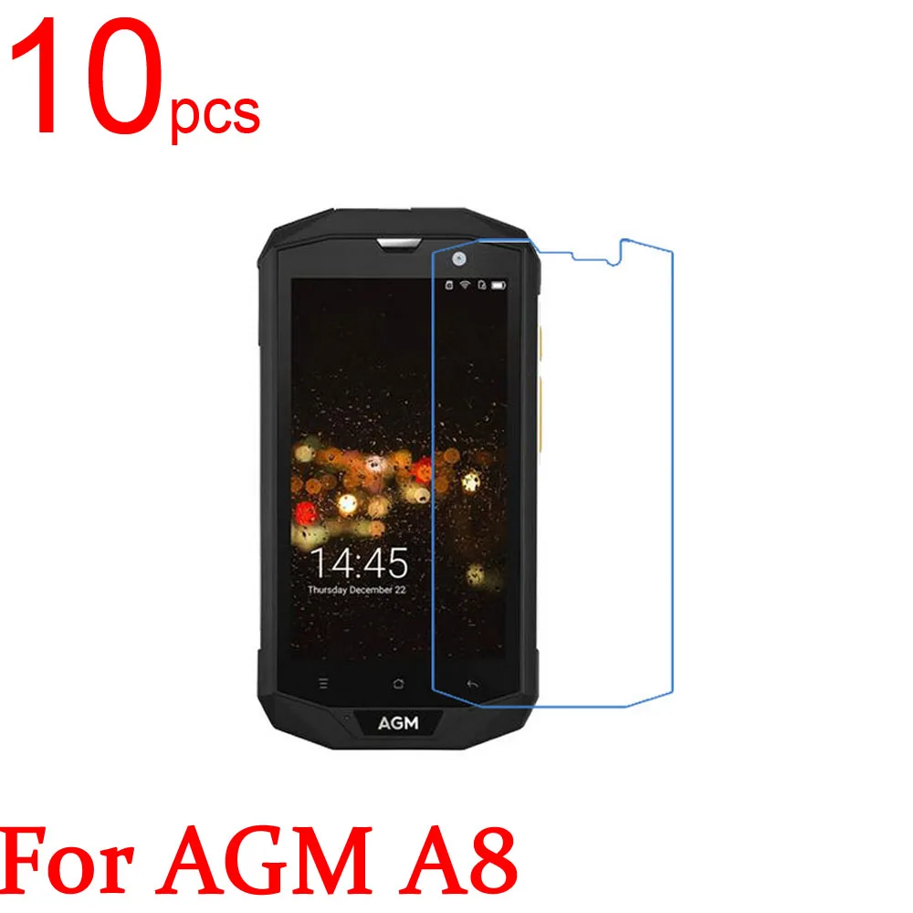 

10pcs Ultra Clear glossy/Matte/Nano anti-Explosion LCD Screen Protectors Film Cover For AGM A8 X1 Protective Film +cloth