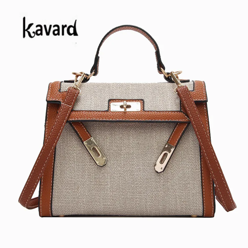 

KAVARD Brand Fashion Crossbody Bags for Women plaid PU Leather Shoulder beach Bags Women Handbags Ladies Messenger Bags ladies