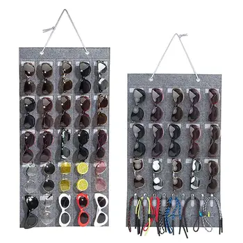 

Sunglasses Organizer Storage Wall Pocket Display Hanging On Wall Door