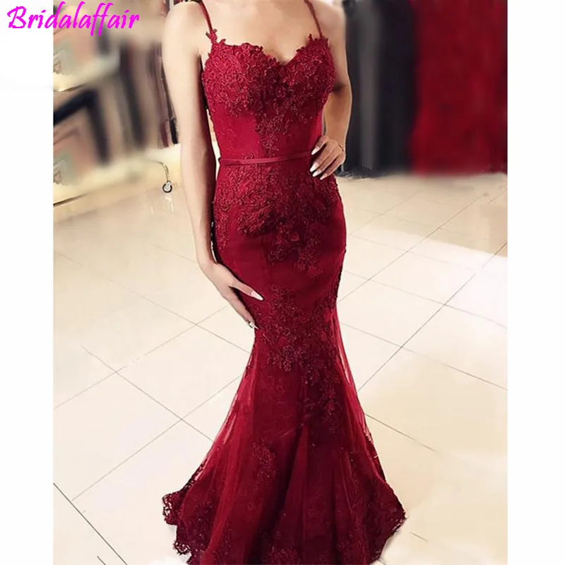 2018 Burgundy Mermaid Evening Prom dresses Floor Length Formal Evening Dress Long Elegances Dresses robe de soiree dress formal 2018 Burgundy Mermaid Evening Prom dresses Floor Length Formal Evening Dress Long Elegances Dresses robe de soiree dress formal