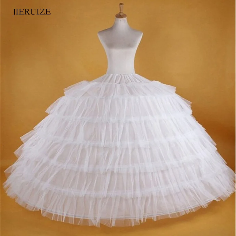 

7 Hoops Super Puffy Wedding Petticoat Ball Gown Crinoline Slip Underskirt For Bridal Dress Wedding Accessories