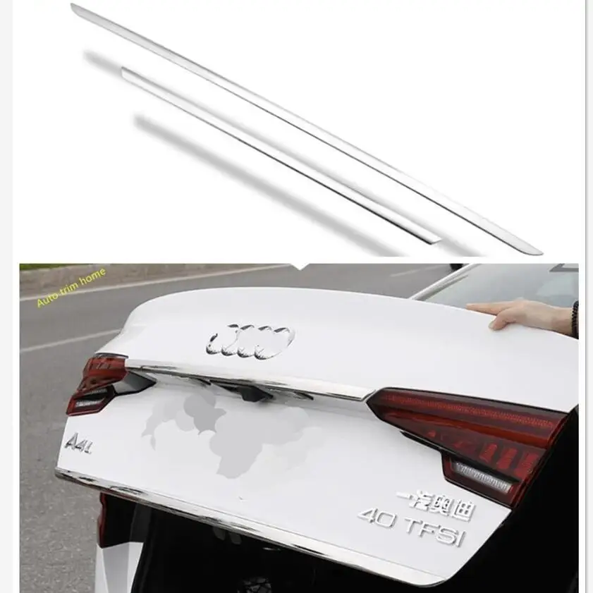 

Lapetus Rear Trunk Tail Door & Upper Tailgate Door Strip Streamer Cover Trim Fit For Audi A4 B9 Sedan 2016 2017 2018 2019