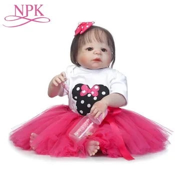 22/'/' Lifelike Newborn Silicone Vinyl Reborn Gift Baby Doll Handmade Reborn Dolls