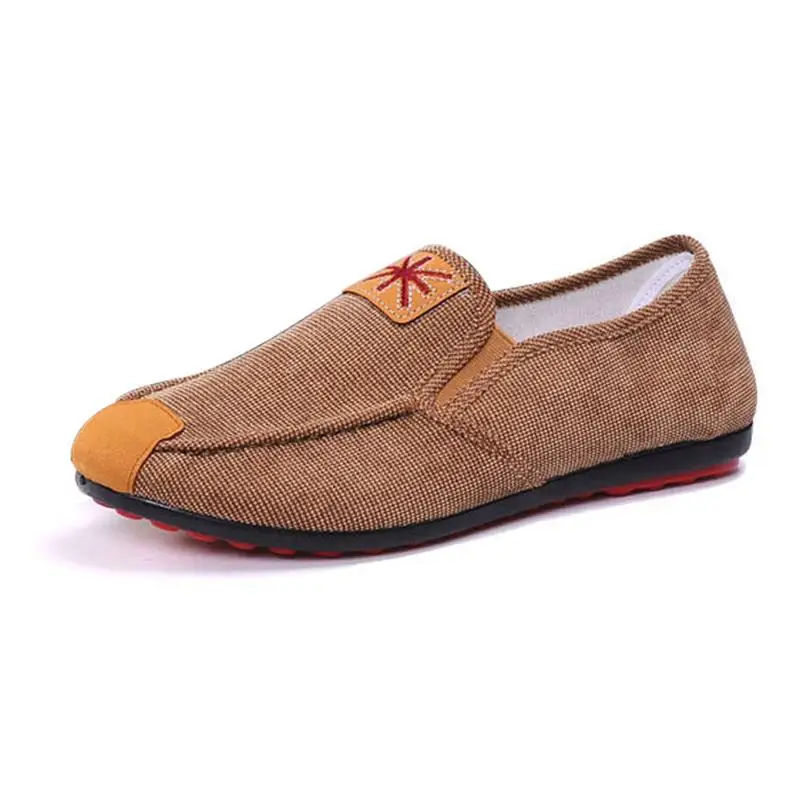 

2018 New Men Shoes Cotton Fabric Loafers Man Red Bottom Casual Shoes Sneakers Italy Brand Style Breathable Light Sweat-Absorbant