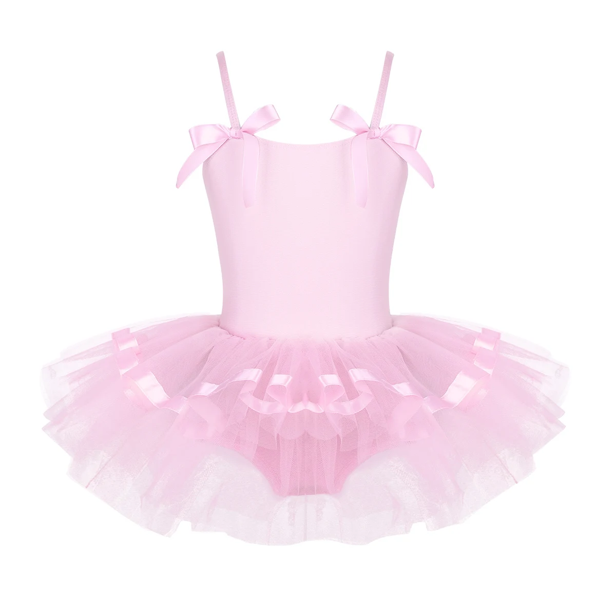 White Kids Girls Professional Ballet Dress Gymnastics Leotard For Girl Child Ballet Tutu Dress Dance Clothes Beautiful Dancewear - Цвет: Pink