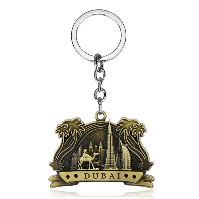 Новое поступление, модные ювелирные изделия, Дубай де Ла Тур отель Аравийский брелок для сумки, автомобильный брелок, аксессуары из цинкового сплава, подарок для женщин и мужчин - Цвет: bronze